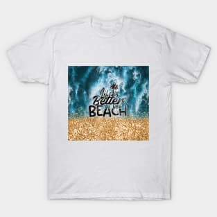 Sea gold glitter T-Shirt